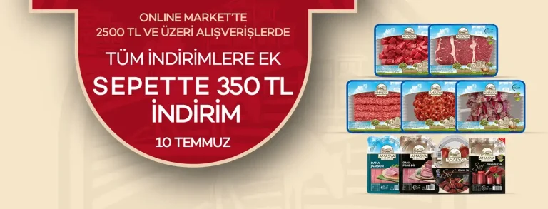 Tüm İndirimlere Ek Sepette 350₺ İndirim Fırsatı