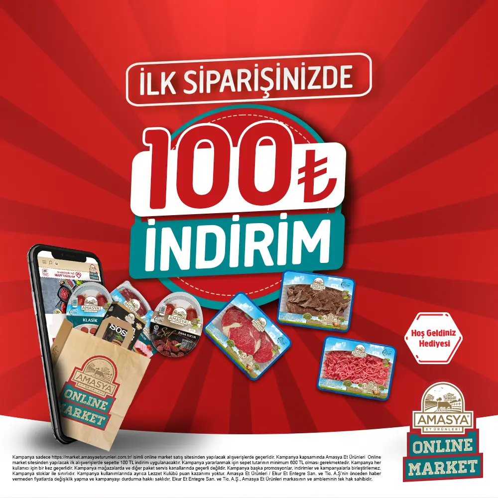 İlk Alışverişte 100 TL İndirim