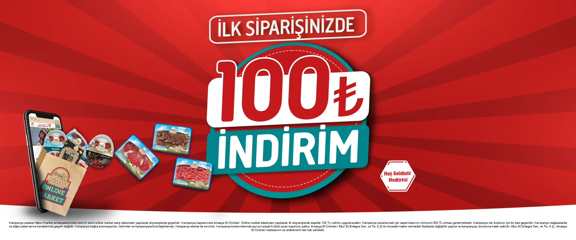 İlk Alışverişte 100 TL İndirim