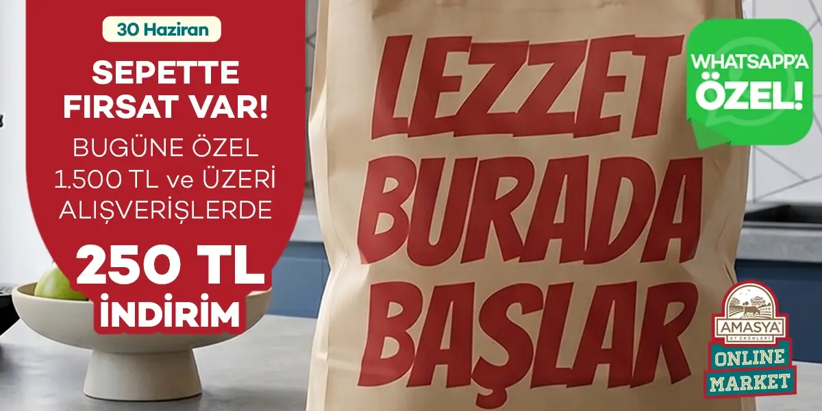 WhatsApp Kanalımıza Özel Sepette 250₺ İndirim