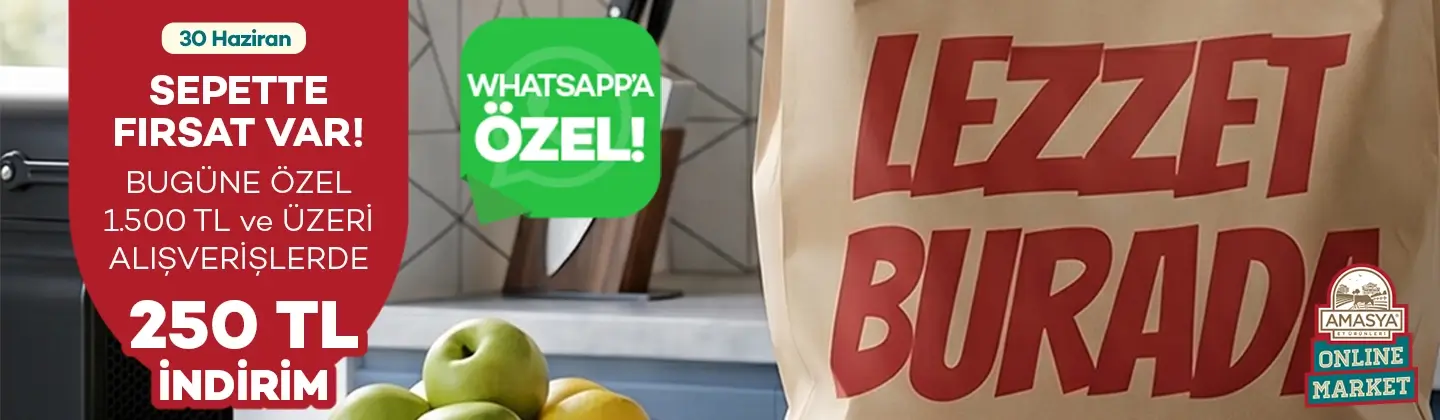 WhatsApp Kanalımıza Özel Sepette 250₺ İndirim