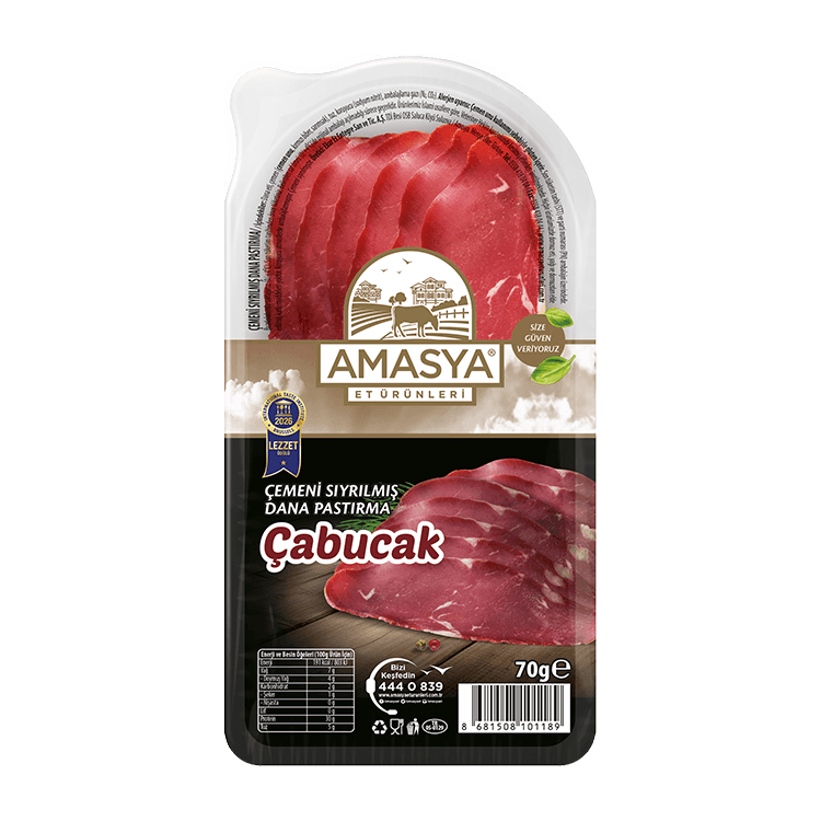 Çabucak Çemensiz Dana Pastırma 70g