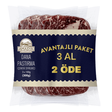 Gurme Dana Pastırma Çemensiz 3 Al 2 Öde