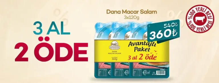 Dana Macar Salam 3 Al 2 Öde Paketi %33 İndirimli