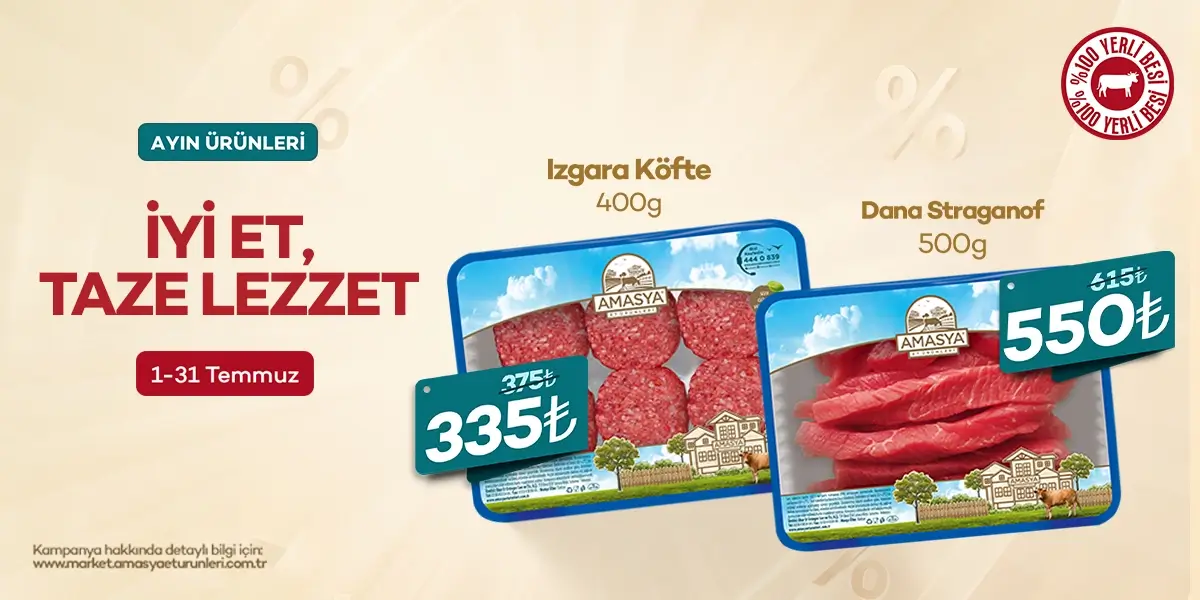 Izgara Köfte 400g ve Dana Straganof 500g %10 İndirimli