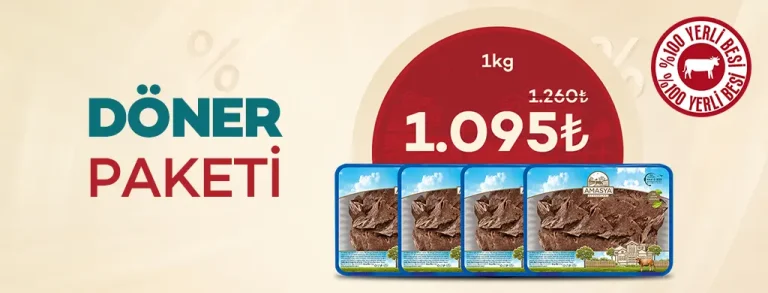 Döner Paketi 1000g %13 İndirimli