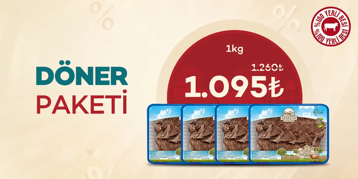 Döner Paketi 1000g %13 İndirimli