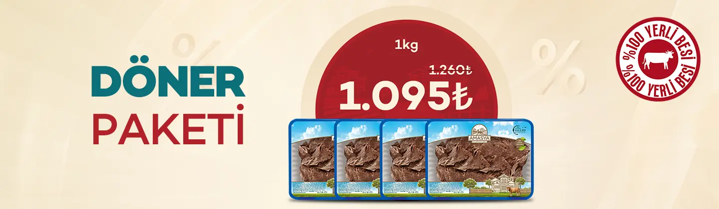 Döner Paketi 1000g %13 İndirimli