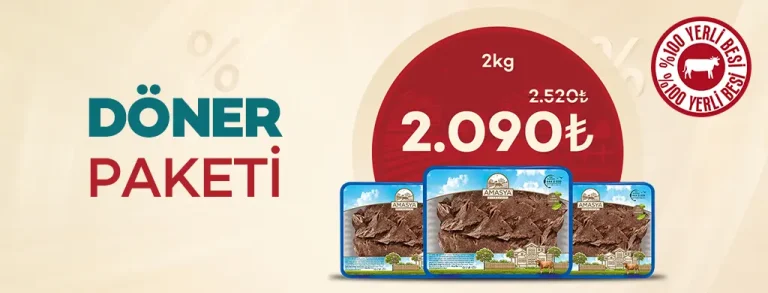 Döner Paketi 2000g %17 İndirimli