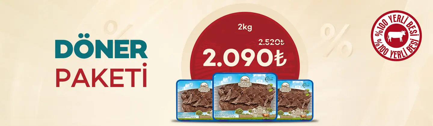 Döner Paketi 2000g %17 İndirimli