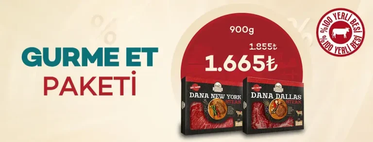 Gurme Et Paketi 900g %10 İndirimli