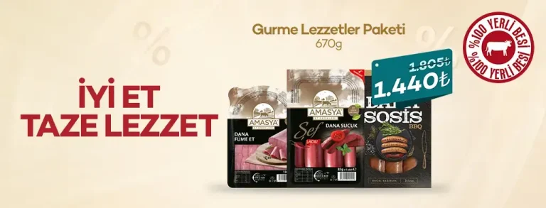 Gurme Lezzetler Paketi %20 İndirimli