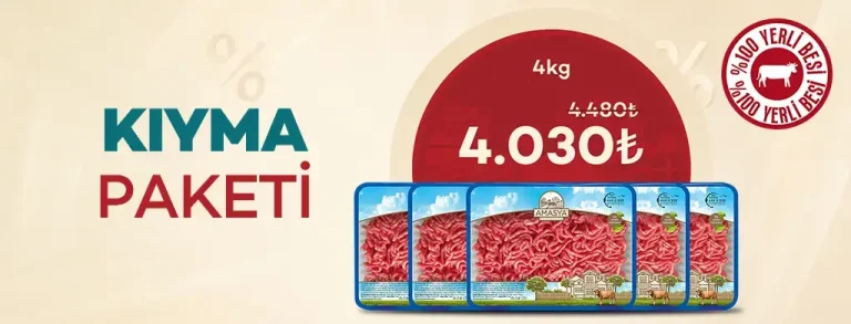 Avantajlı Kıyma Paketi 4kg %10 İndirimli