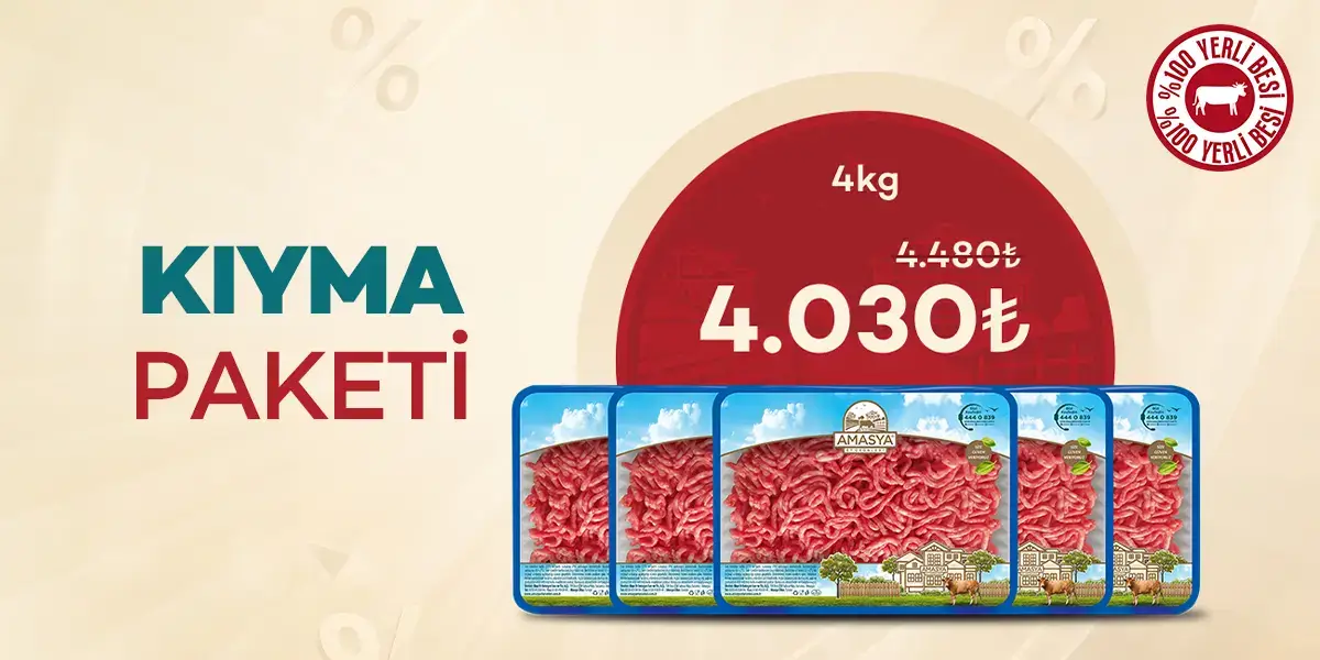 Avantajlı Kıyma Paketi 4kg %10 İndirimli