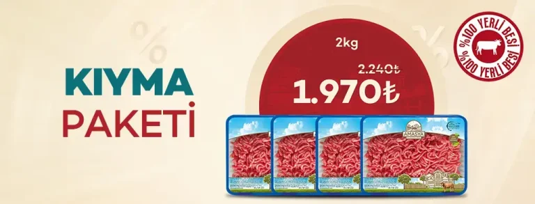 Avantajlı Kıyma Paketi 2kg %12 İndirimli