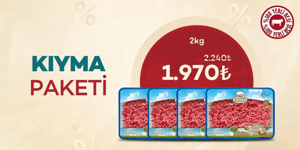 Avantajlı Kıyma Paketi 2kg %12 İndirimli