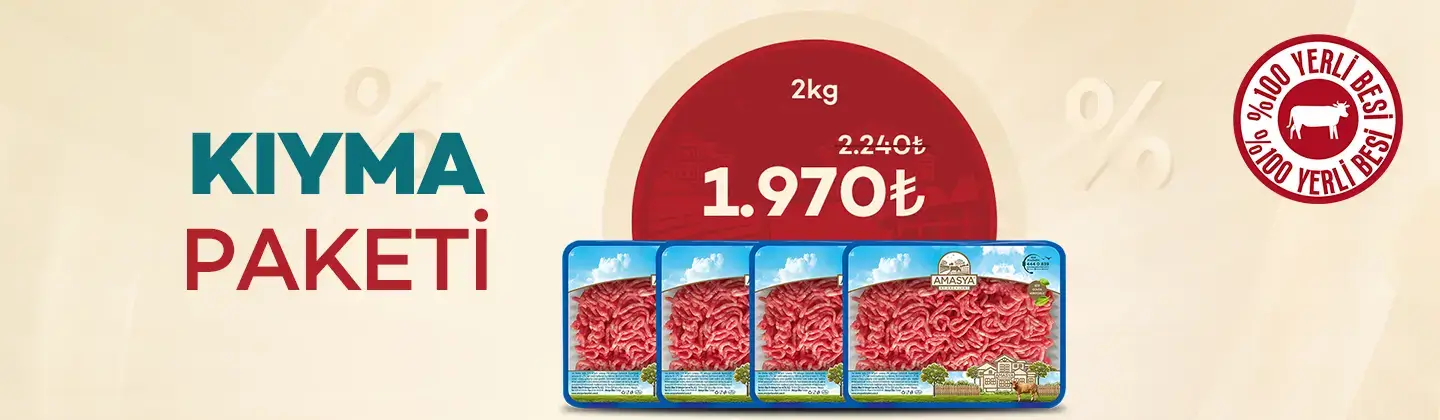 Avantajlı Kıyma Paketi 2kg %12 İndirimli