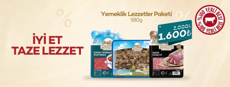 Yemeklik Lezzetler Paketi %20 İndirimli