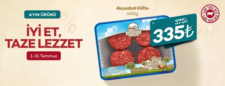 Akçaabat Köfte 400g %10 İndirimli 