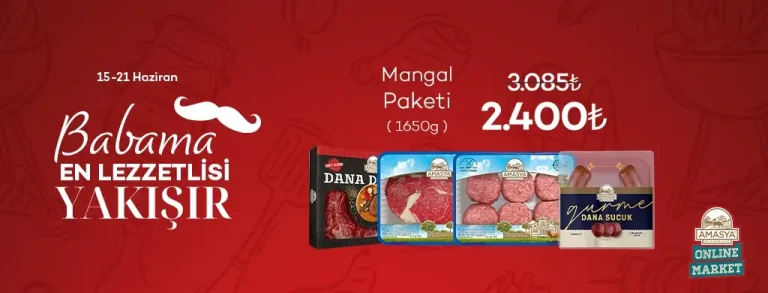 Babalar Günü Özel Mangal Paketi 3.085₺ Yerine 2.400₺
