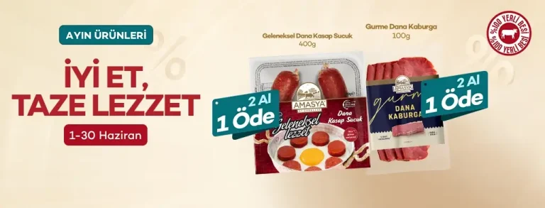 Gurme Dana Kaburga ve Geleneksel Dana Kasap Sucuk 2 Al 1 Öde