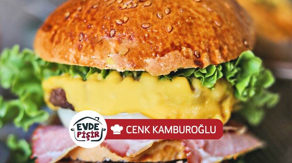 Çedarlı Füme Kaburga Burger Tarifi