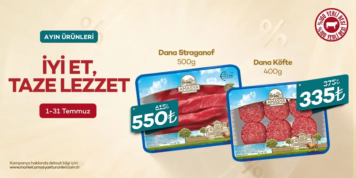 Izgara Köfte 400g ve Dana Straganof 500g %10 İndirimli