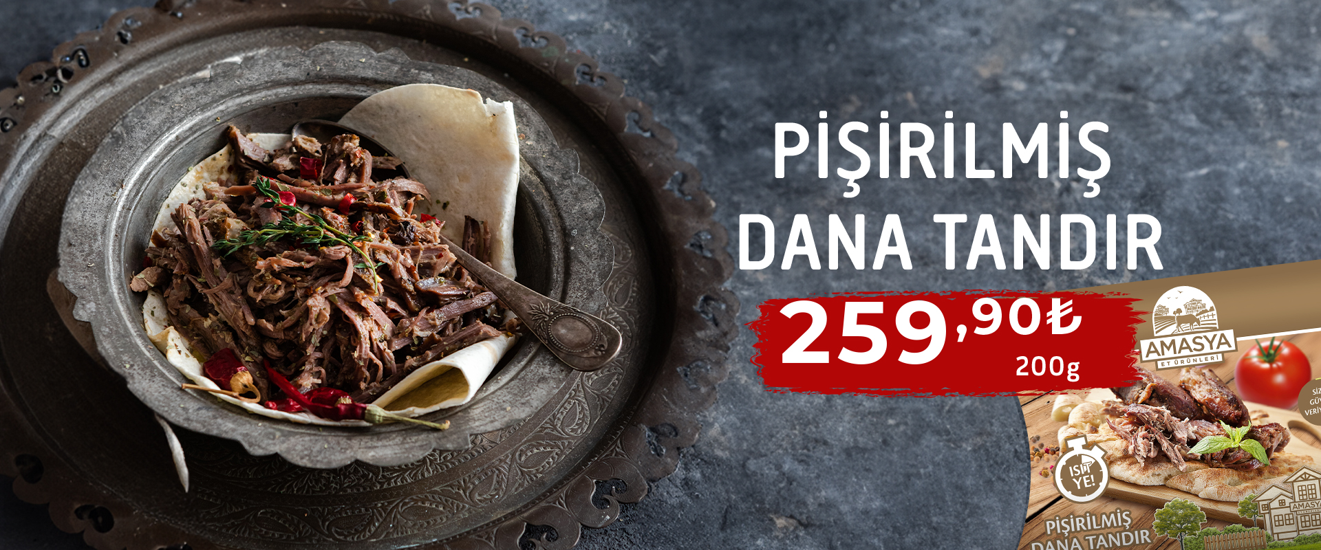 Pişirilmiş Dana Tandır